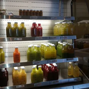 Nothing better than a shelf full of fresh squeezed variety