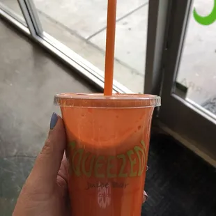 Carrot orange ginger juice