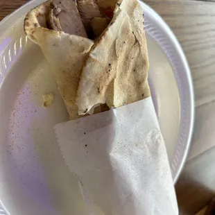 Mediterranean Chicken Garlic Wrap