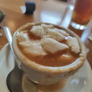 50/50 cream crab and MD crab soup