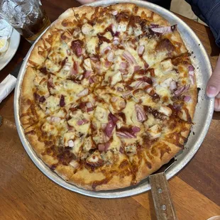 Medium BBQ Chicken pizza