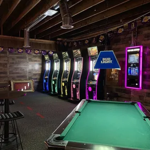New Layout! Darts near the front, two pool tables in the back