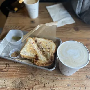 Squirrel Spice lattes with Turkey Delight sandwich