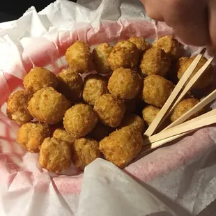 Hot cheese balls!
