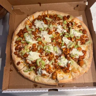 a pizza in a box