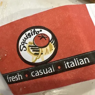 a closeup of the label