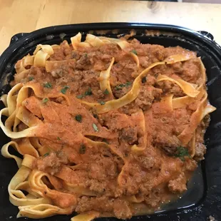 Beef Fettuccine Bolognese