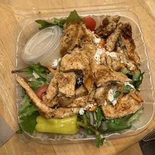 Greek Salad with grilled chicken