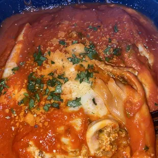 Lasagna w/Whole Wheat Noodles. Rich &amp; Tasty!