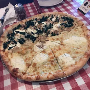Half spinach &amp; half white