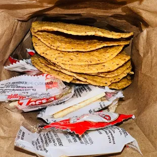 tortillas in a paper bag