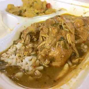 Quick Chicken Curry over rice!