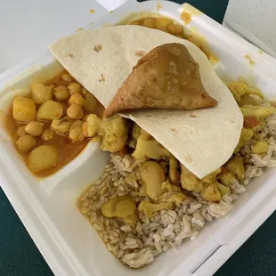 Tuesday and Thursday she serves samosas