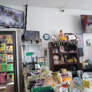 the inside of a store