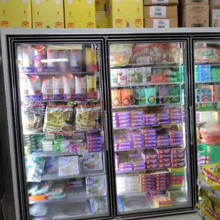 a refrigerator with food in it