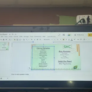 a computer screen displaying a presentation