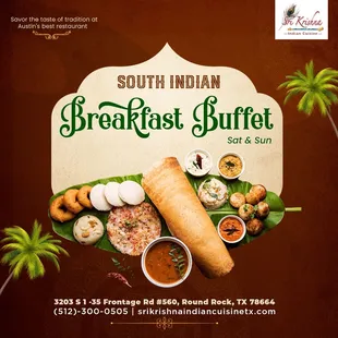 South Indian Breakfast Buffet