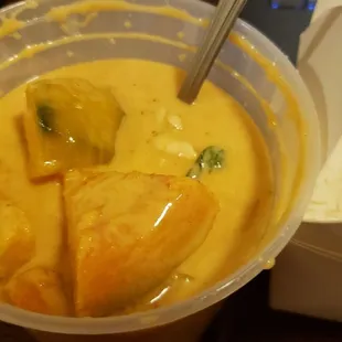 Pumpkin curry. Never had so much kabocha or chicken before, amazing.