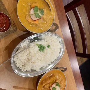 Lamb Chettinad and Butter Chicken