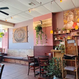 the interior of a restaurant