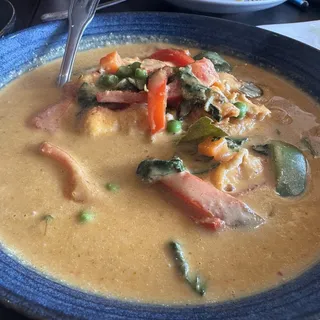 Panang Curry w/ Grilled Salmon