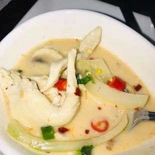 Tom kha gai creamy and delicious