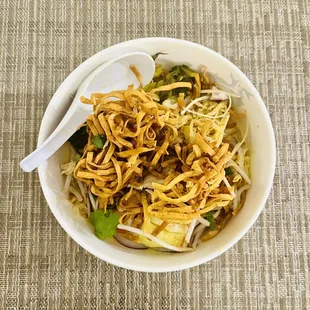 Khao Soi (take-out, making it pretty at home!)