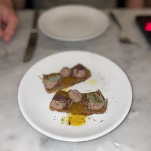 a plate of food on a table