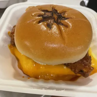 Hot honey chicken sandwich