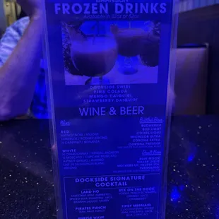 Drink Menu