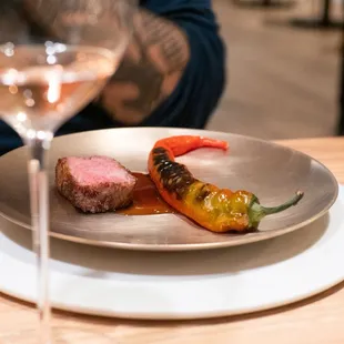 Beef short rib, Jimmy Nardello pepper stuffed with sausage