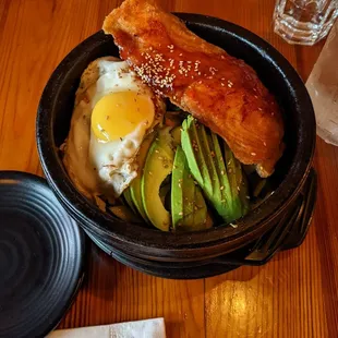 Salmon Avocado Bibimbap