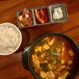 Beef Soft Tofu Stew.
