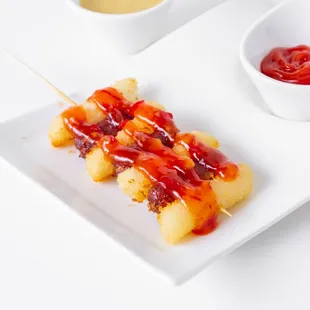 Rice-cake Sausage Skewer