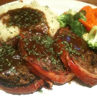 Monday night special atSt Andrews: bacon wrapped meatloaf