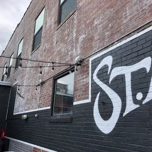 the side of the building