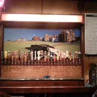 Wall of taps