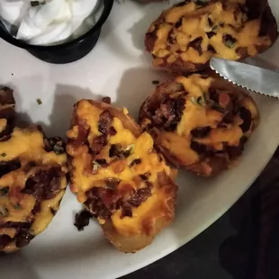 Potato skins appetizer