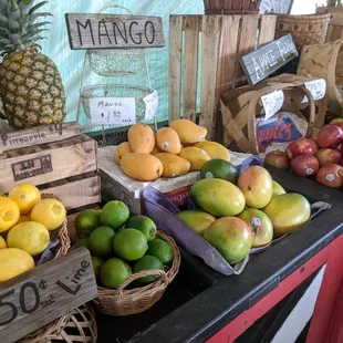 a variety of fruits and vegetables
