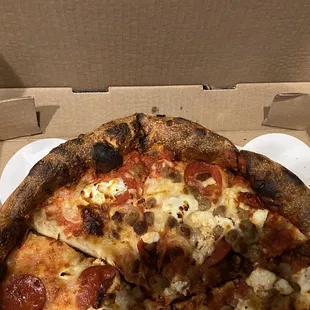 a pizza in a box