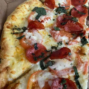 Margherita Pizza with Pepperoni added!