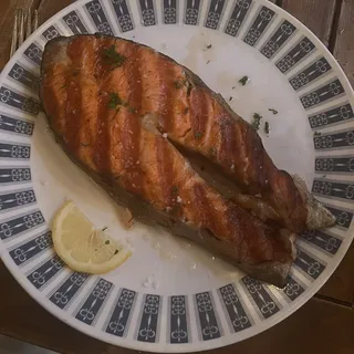 Grilled Salmon Collar