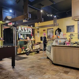 the inside of the restaurant