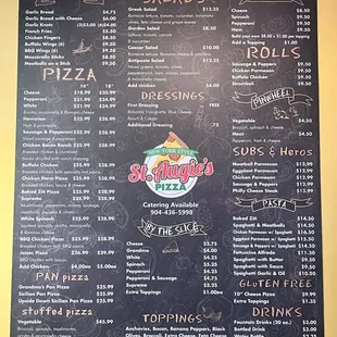 New menu pricing as of 02/04/2025