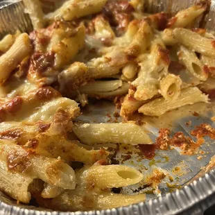 Baked ziti. Where's the sauce???