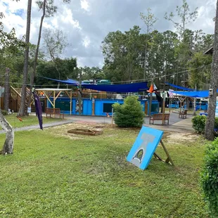 A view toward the two species tanks.