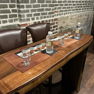 The set up, 2 at a table