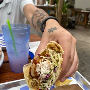 Fish and Chips burrito