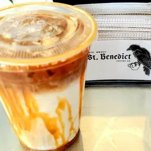 Loved my iced caramel macchiato. He can make traditional/authentic version or the non-traditional. Appreciated the flexibility.