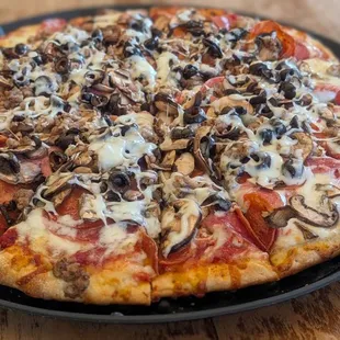 Large, Motherlode pizza.